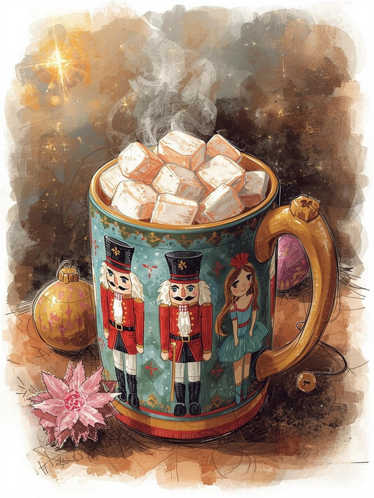 Paint by Number Nutcracker Cheer Mug