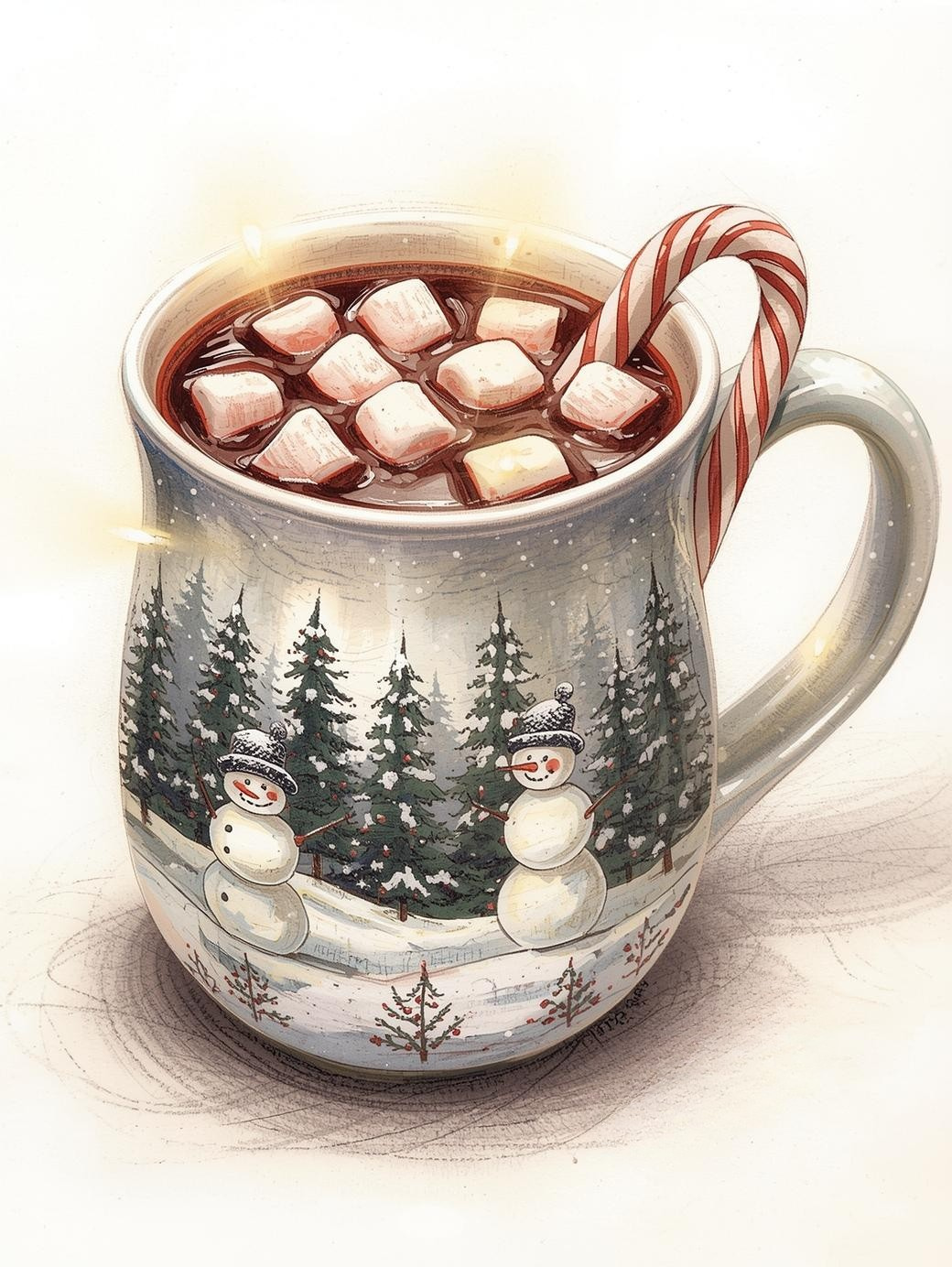 Paint by Number Joyful Season Mug