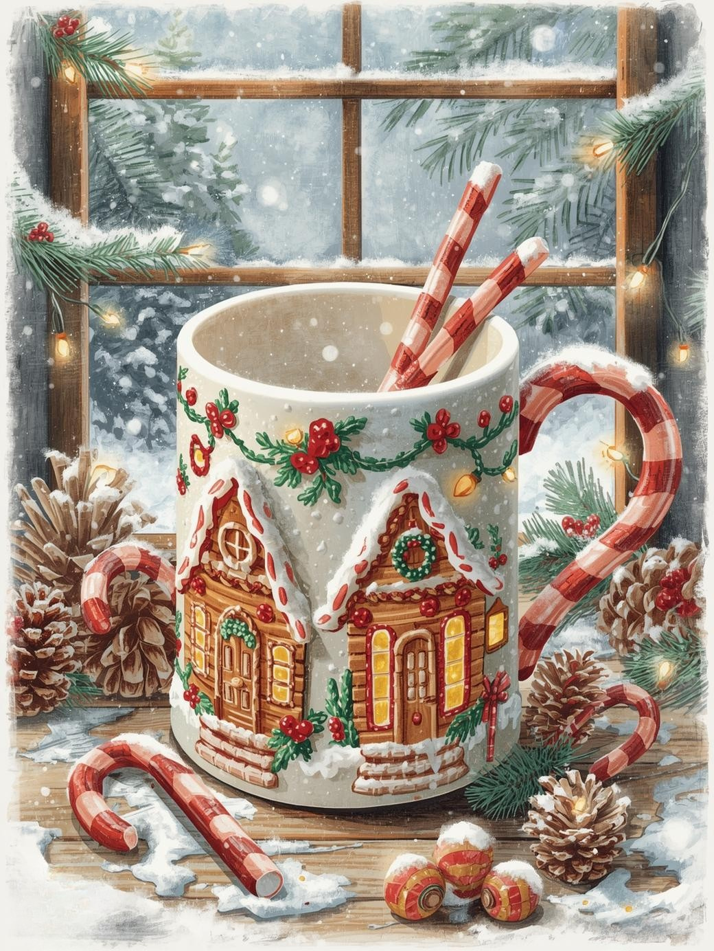 Paint by Number A  Perfect Cocoa Mug