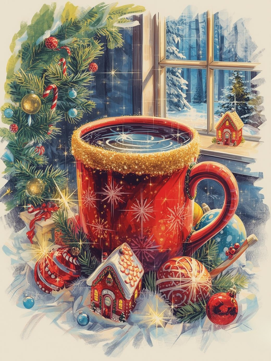 Paint by Number Icy Morning Magic Mug