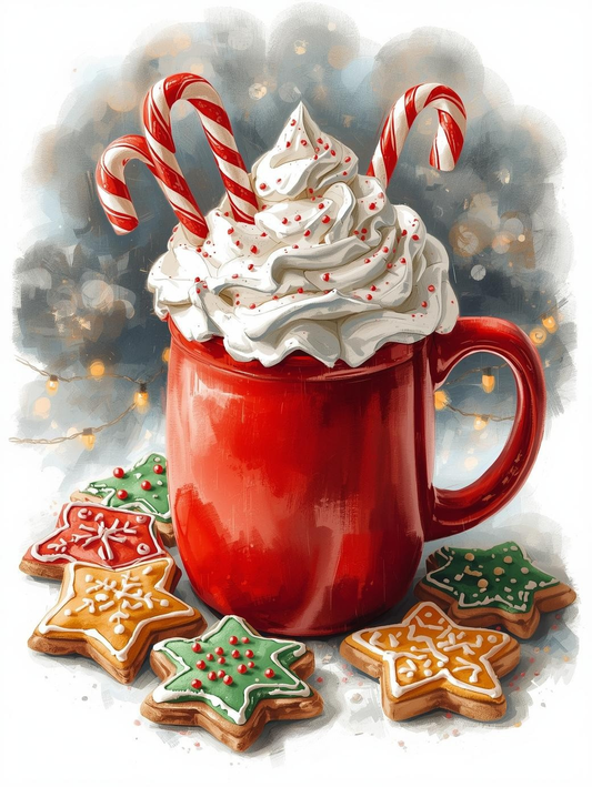 Paint by Number Snowy Day Mug