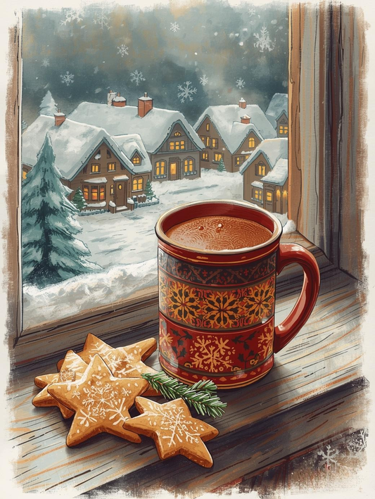Paint by Number Holiday Treats Mug