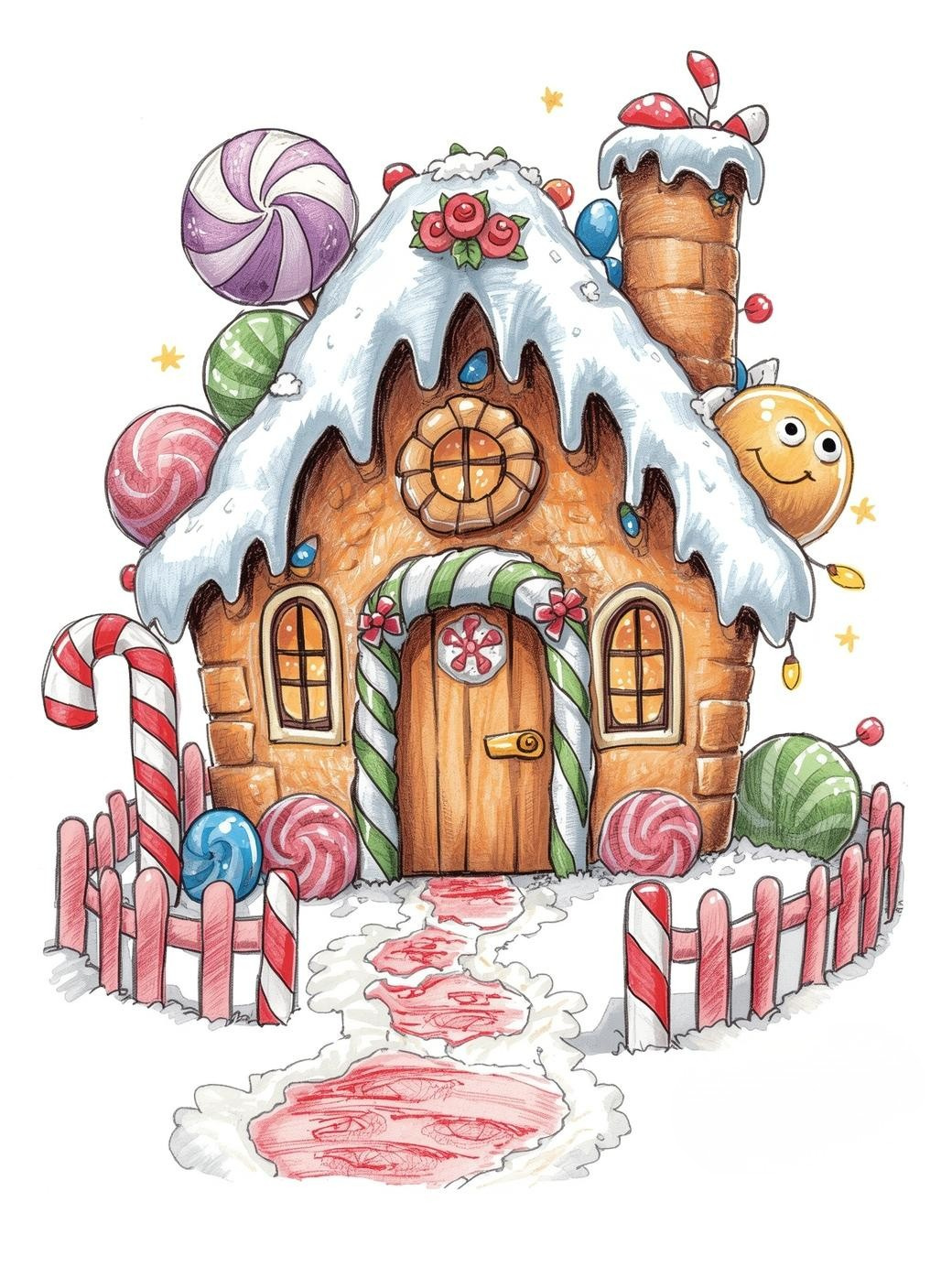 Paint by Number Joyful Gingerbread House