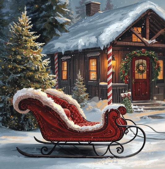 Paint by Number Silent Night Christmas Village