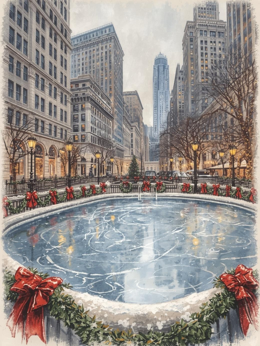 Paint by Number Winter Glow on Park Avenue