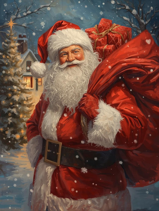 Paint by Number Gleeful Christmas Delivery