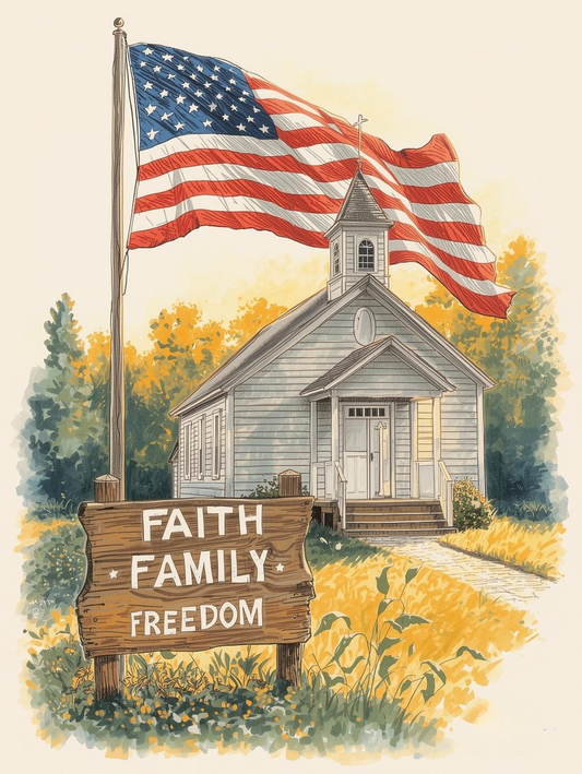 Paint By Number Liberty Rising