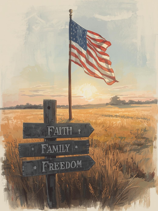 Paint By Number Faith, Family & Freedom