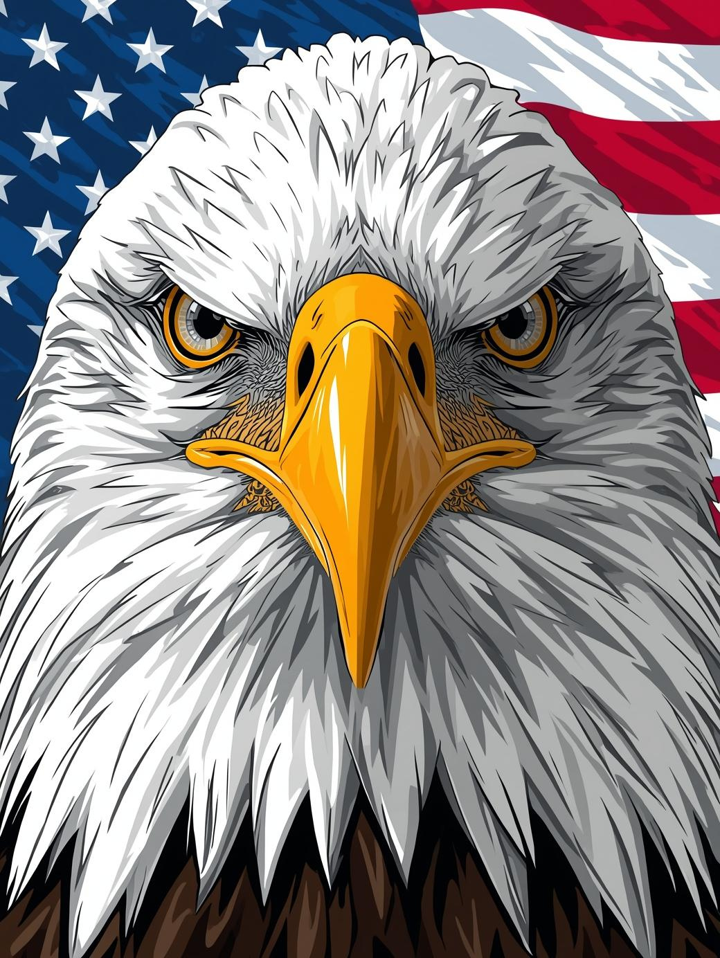 Paint By Number Land of the Free