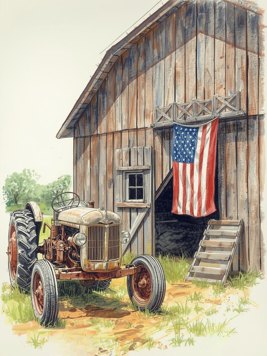 Paint By Number Freedom on the Range