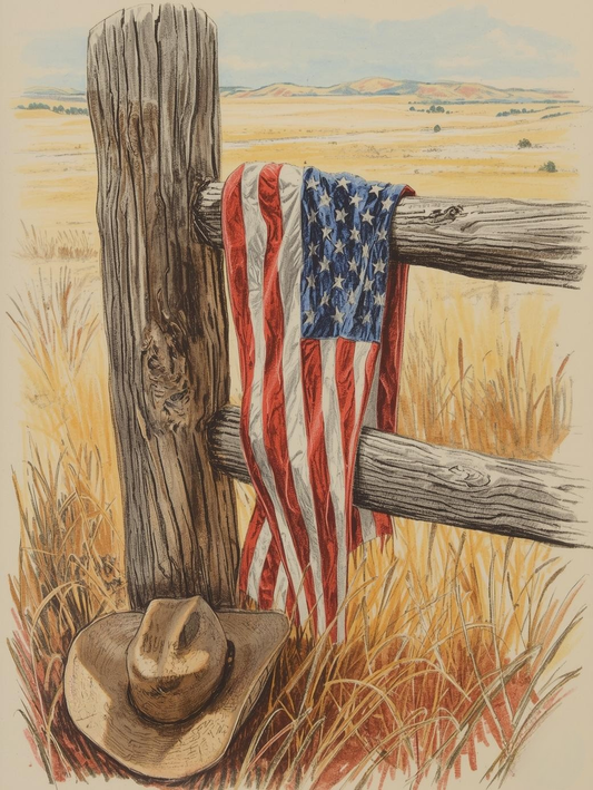 Paint By Number Where the Flag Still Flies