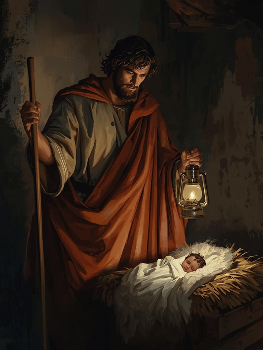 Nativity Miracle Night Paint by Number