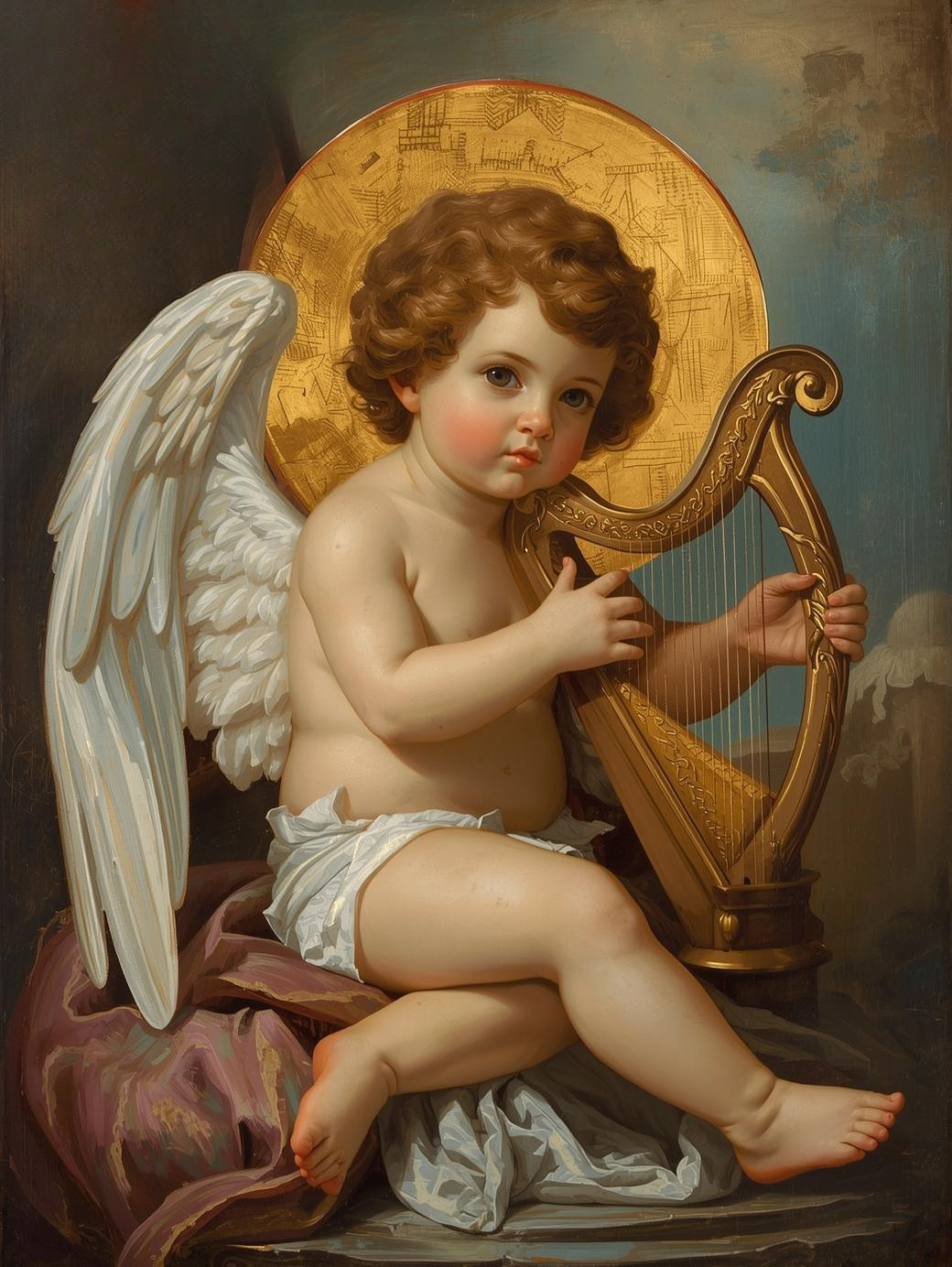 Serene Holy Angel – Divine Icon Paint by Number