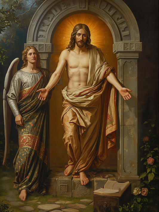 The Victory of Christ – Resurrection Tomb Scene Paint by Number