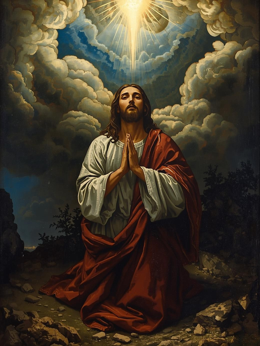 Christ Before the Passion – Prayer in Gethsemane Paint by Number