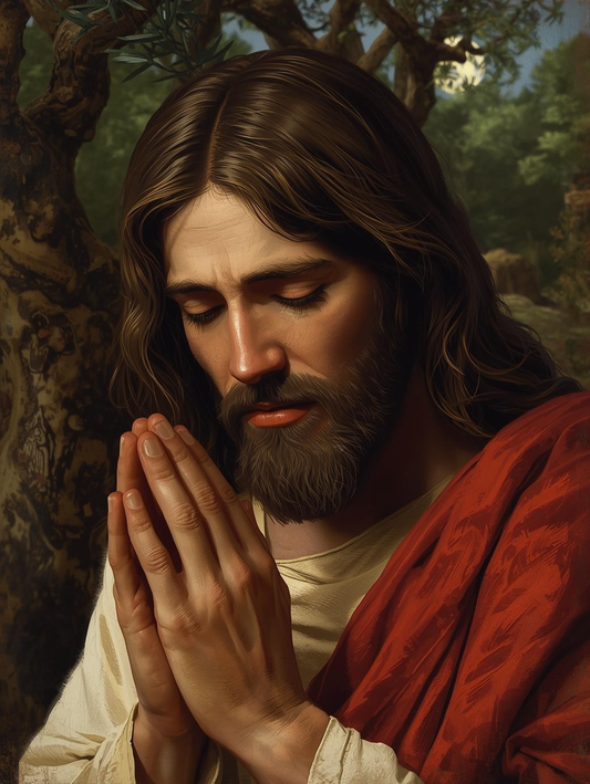 Holy Night of Prayer – Jesus Kneeling Paint by Number