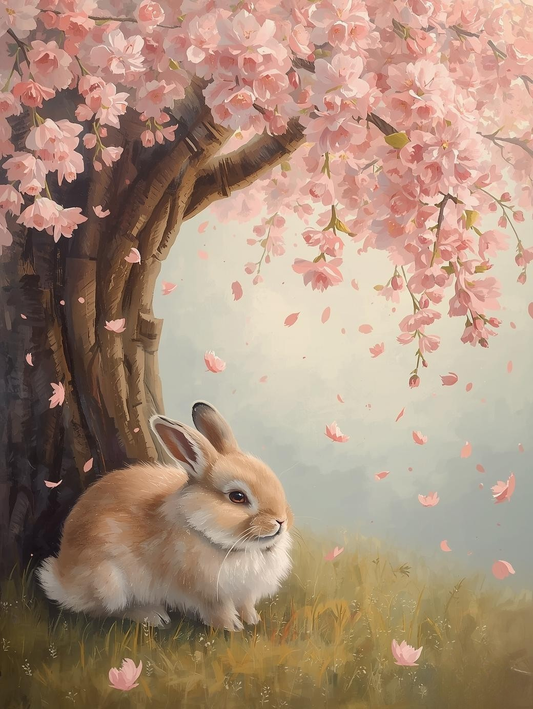 Soft Easter Blooms – Cherry Blossom Tree Paint by Number