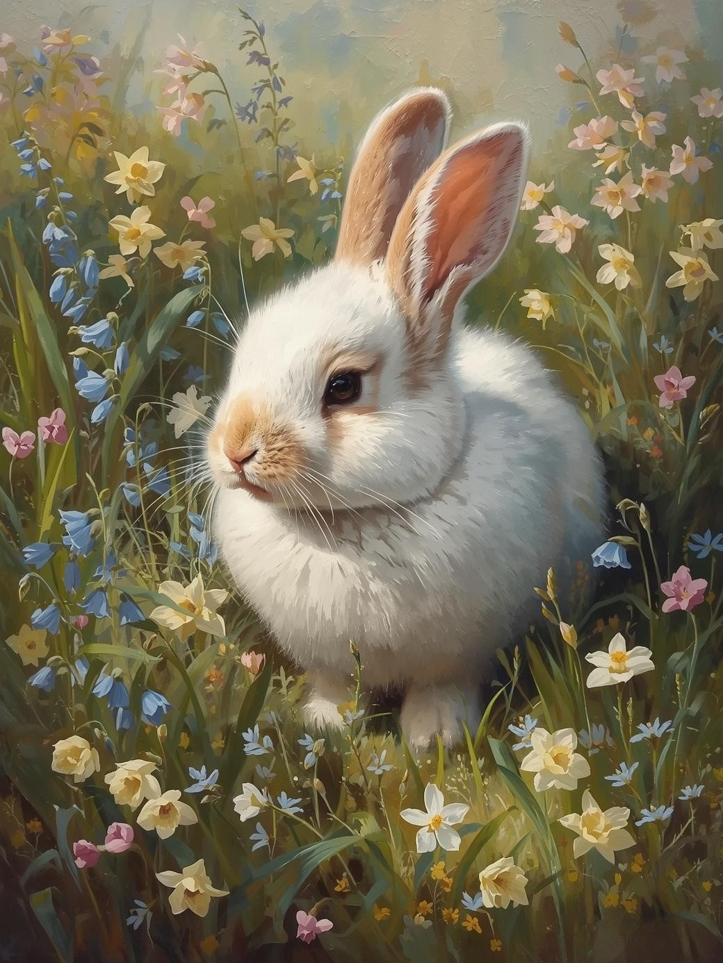 Soft Spring Bunny – Easter-Inspired Paint by Number