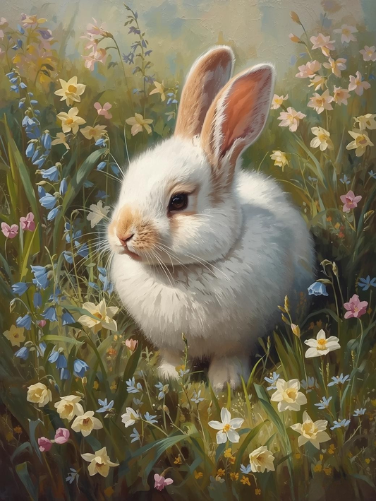 Soft Spring Bunny – Easter-Inspired Paint by Number