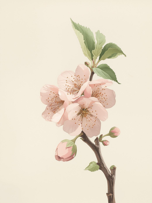 Paint by Number Cherry Blossom Branch