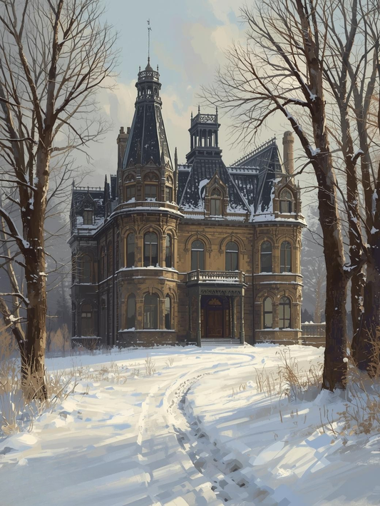 Paint by Number Elegant Victorian House