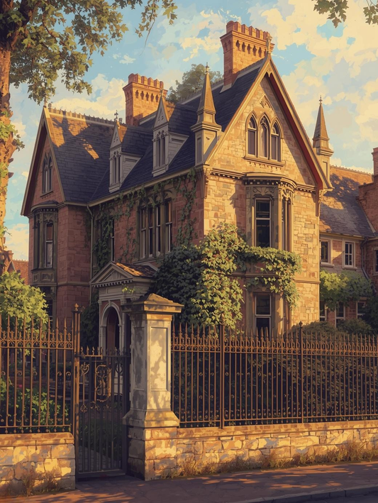 Paint by Number Victorian House