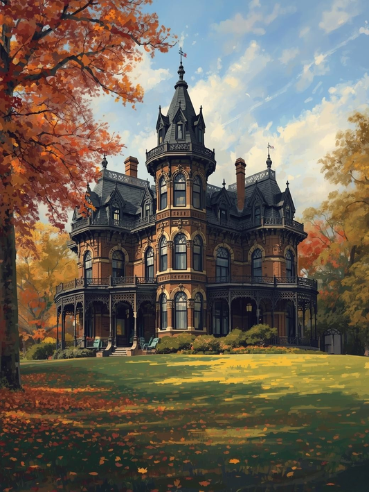 Paint by Number Victorian Estate