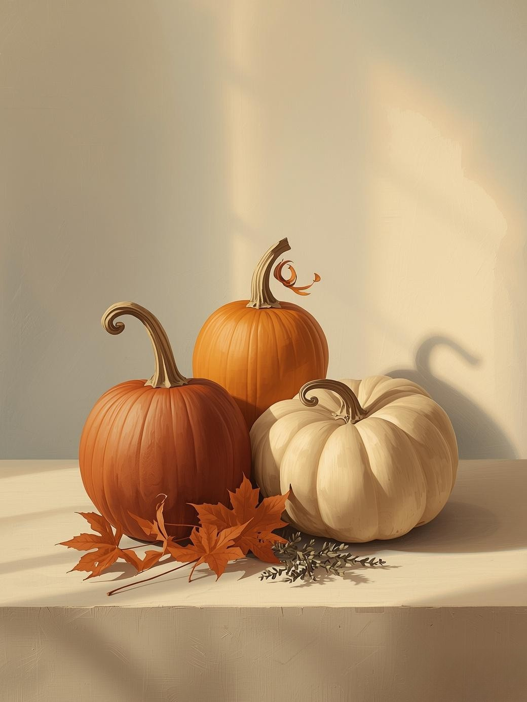 Paint by Number Decorative Pumpkin Arrangement – Canvas Paint by Number Kit