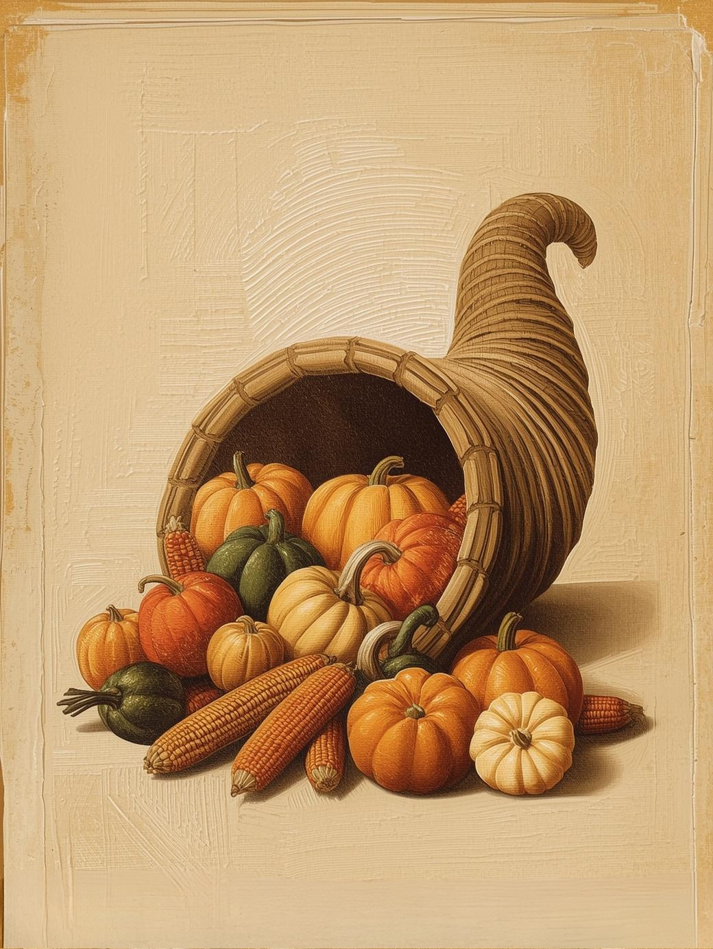 Paint by Number Seasonal Cornucopia Art – Paint by Number Kit for Adults