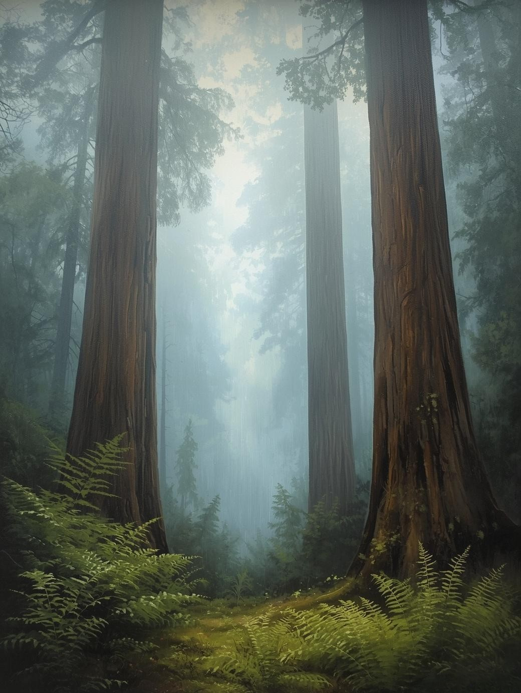 Paint by Number Scenic Redwood Landscape – Nature Paint by Number Kit for Adults