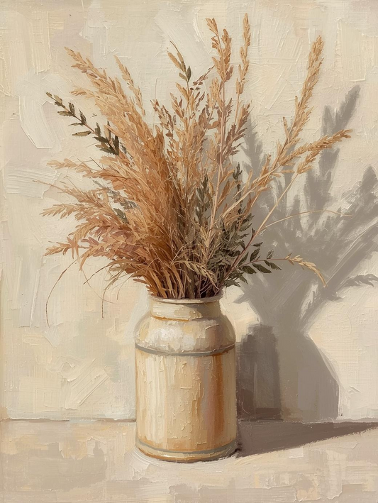 Paint by Number Dried Desert Grasses Arrangement – Paint by Number Kit for Adults