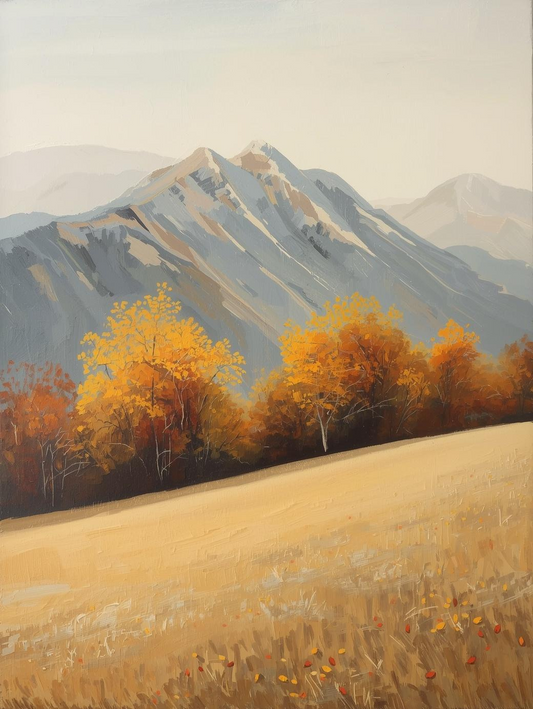 Paint by Number Autumn Mountain Landscape – Paint by Number Kit for Adults