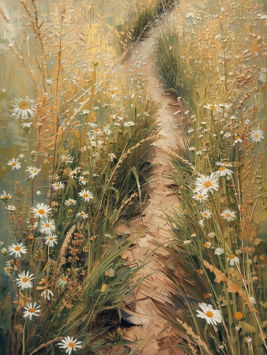 Paint by Number Wildflower Meadow Path – Adult Canvas Art Kit