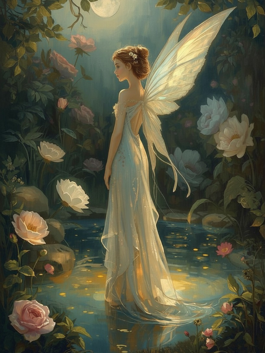 Paint by Number Moonlit Garden Fairy – Paint by Number for Adults