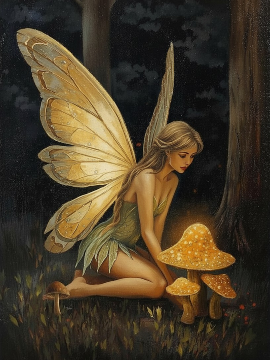 Paint by Number Golden Forest Fairy – Paint by Number for Adults