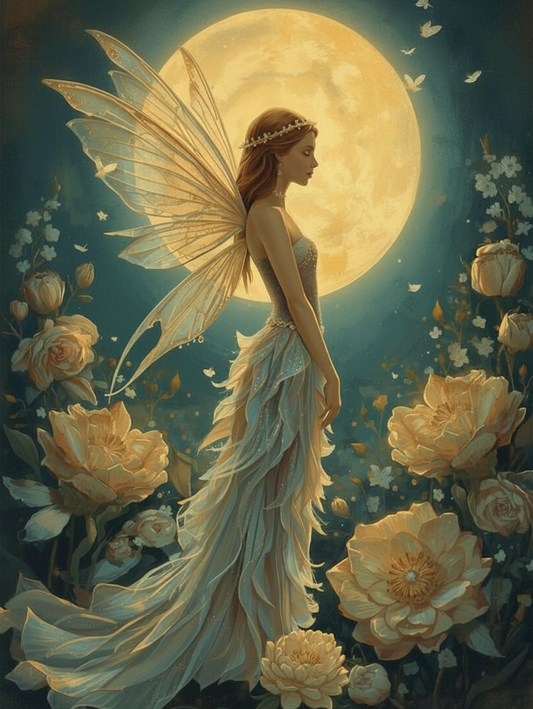 Paint by Number Moonlight Flower Fairy – Paint by Number for Adults