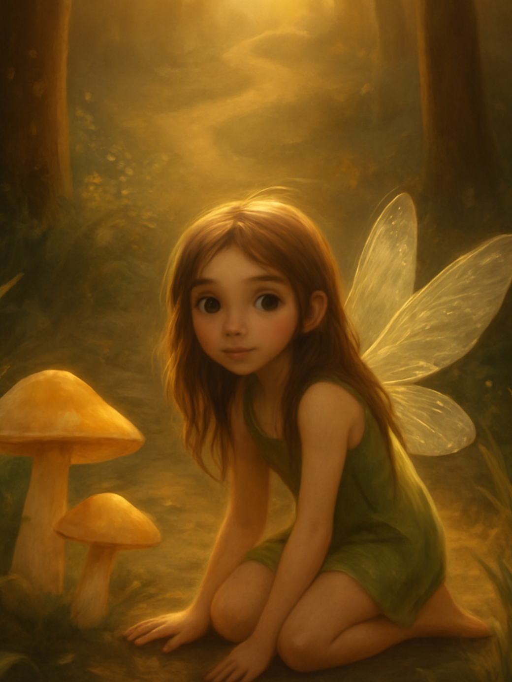 Paint by Number Golden Forest Fairy Glow – Paint by Number for Adults