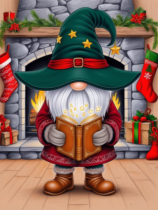 Paint by Number Arcane Holiday Gnome