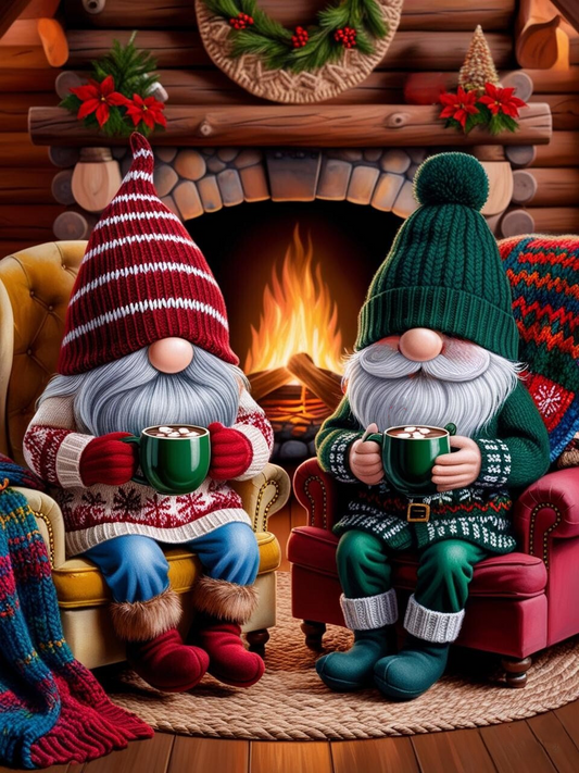 Paint by Number Cozy Evenings Gnomes