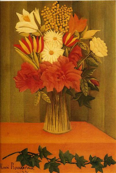 Vase of Flowers - Henri Rousseau