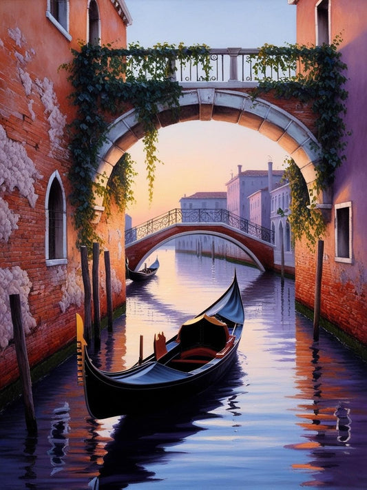 Paint By Number Venetian Canal at Dusk