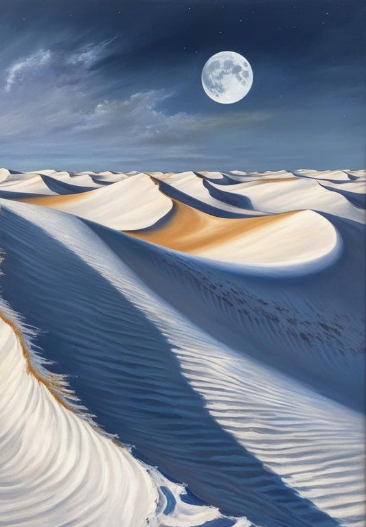 Paint by Number White Sands National Park (New Mexico) Rolling Dunes