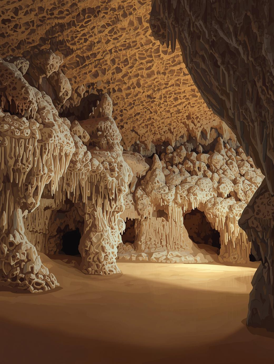 Wind Cave National Park (South Dakota) Paint by Number Ancient Caves
