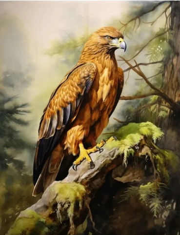 Paint By Number Winged Pioneer Independent Eagle