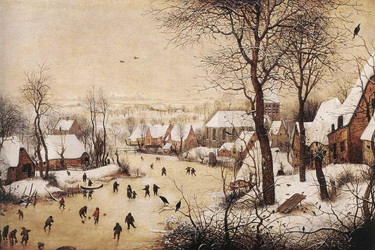 Paint By Number Winter Landscape with Skaters