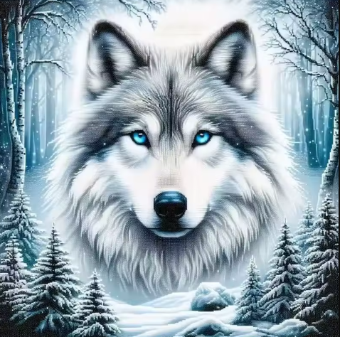 Wolf in the Winter Woods