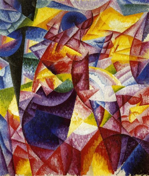 Paint By Number Woman at a Window - Gino Severini