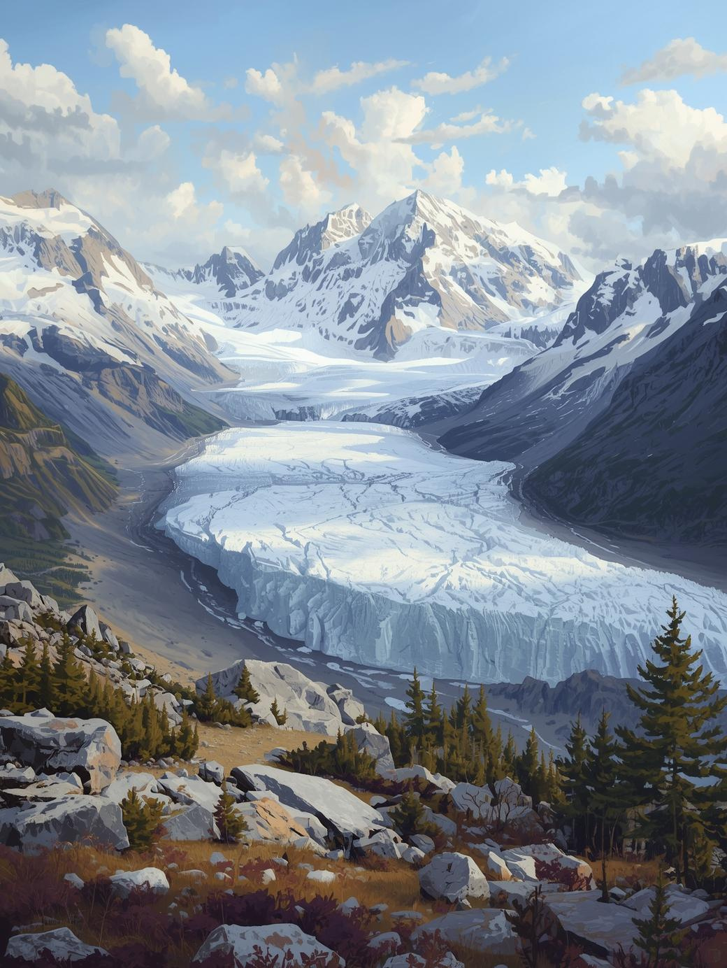 Wrangell-St. Elias National Park (Alaska) Paint by Number Drifts