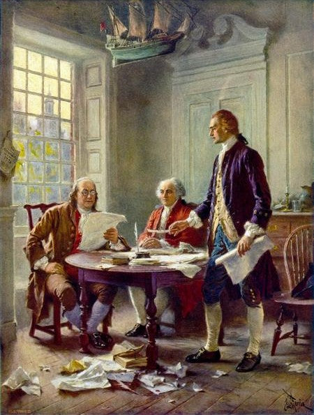 Paint By Number Writing the Declaration of Independence, 1776