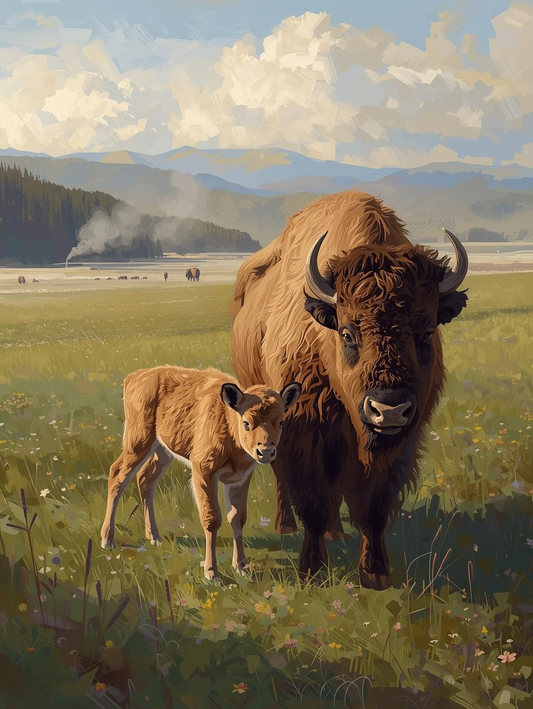Yellowstone National Park (Wyoming)  Paint by Number